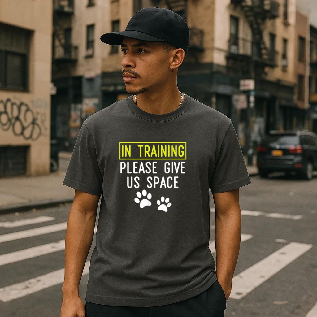 Dog Trainer In Training Please Give Us Space T-Shirt image 1