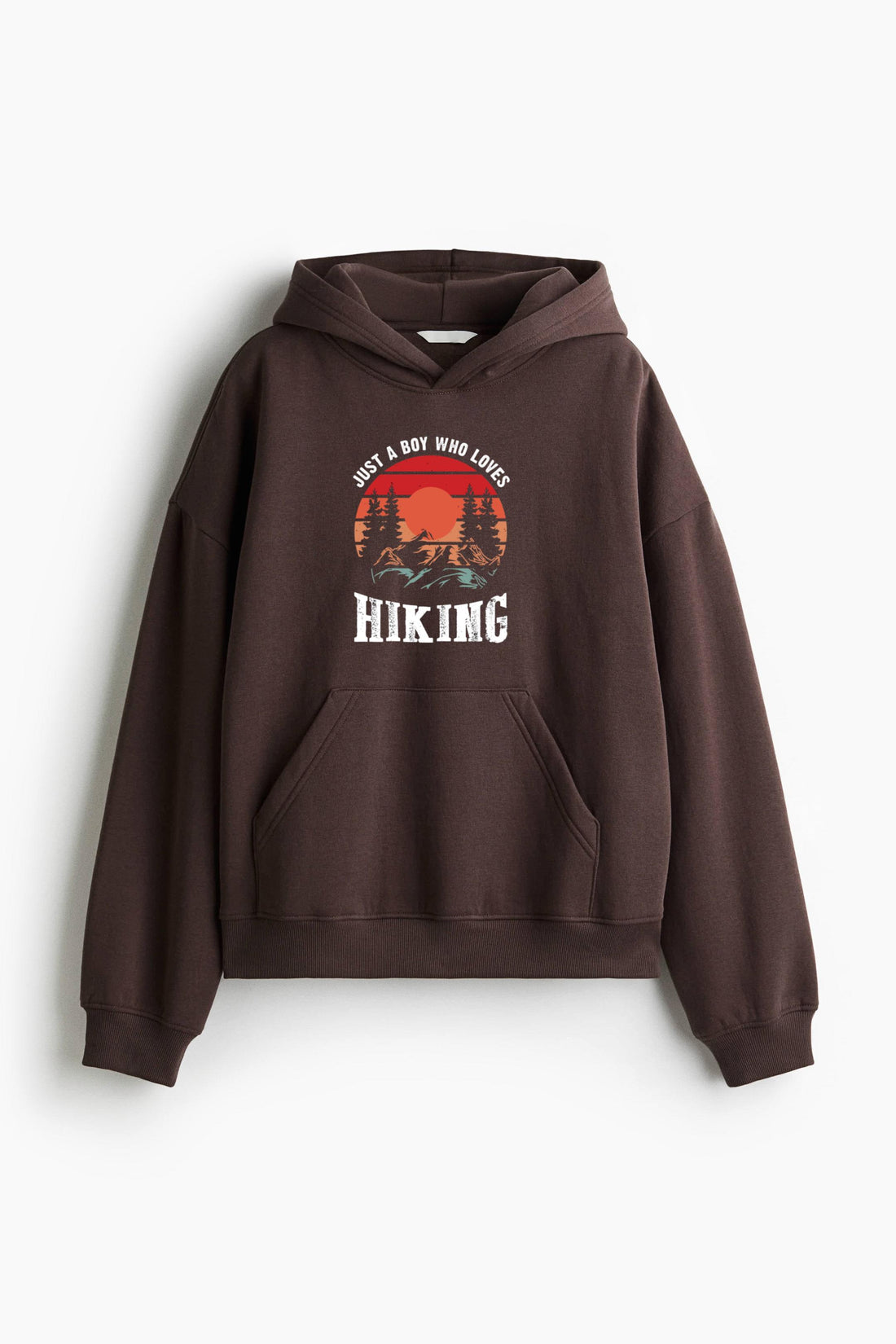 Nature Hiking Energetic Flat Loose-Fit Printed Hoodie image 0