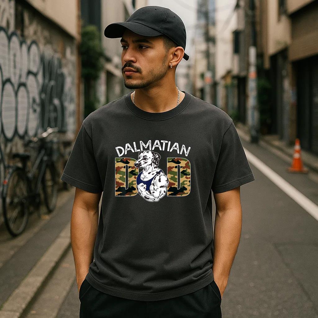 Dalmatian Dad Dog Father Day T-Shirt image 2