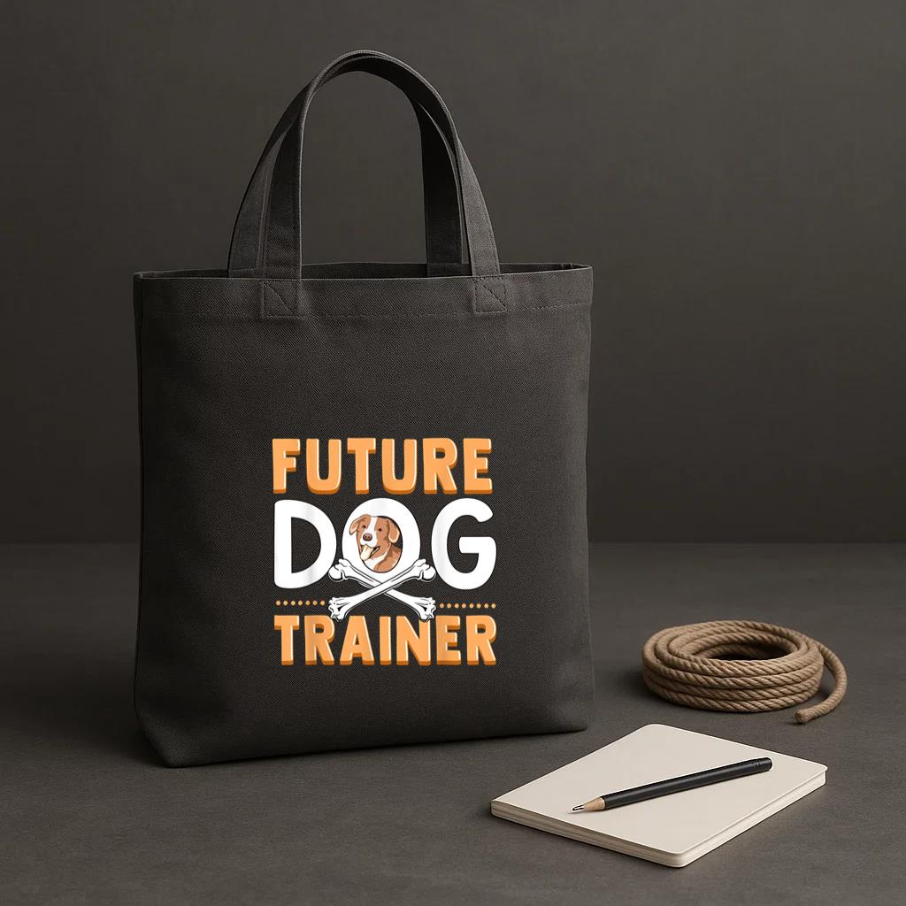 Future Dog Trainer Tote Canvas Bag image 0
