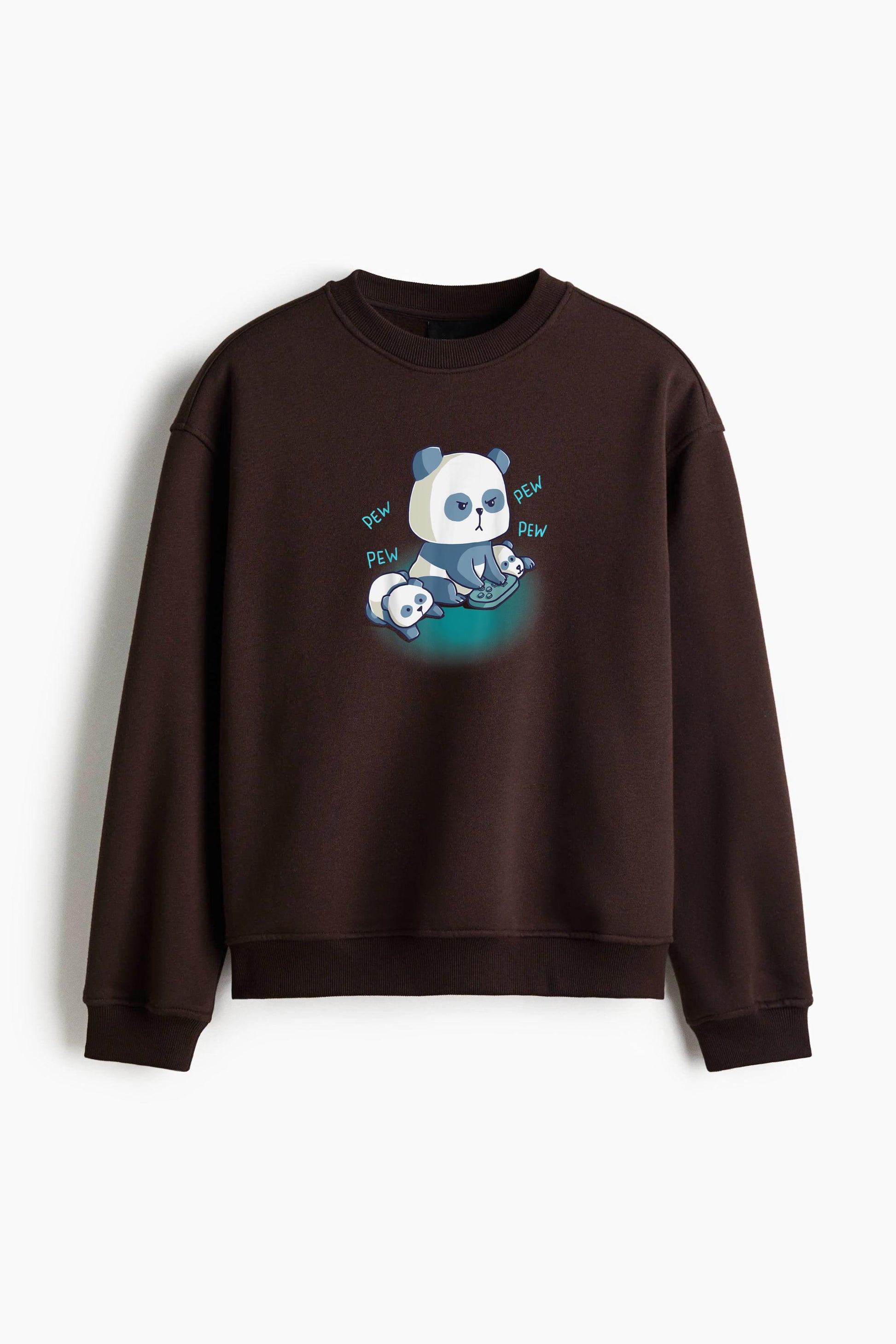 Gamer Parent Child Panda Bear Regular Fit Printed Sweatshirt  image 1