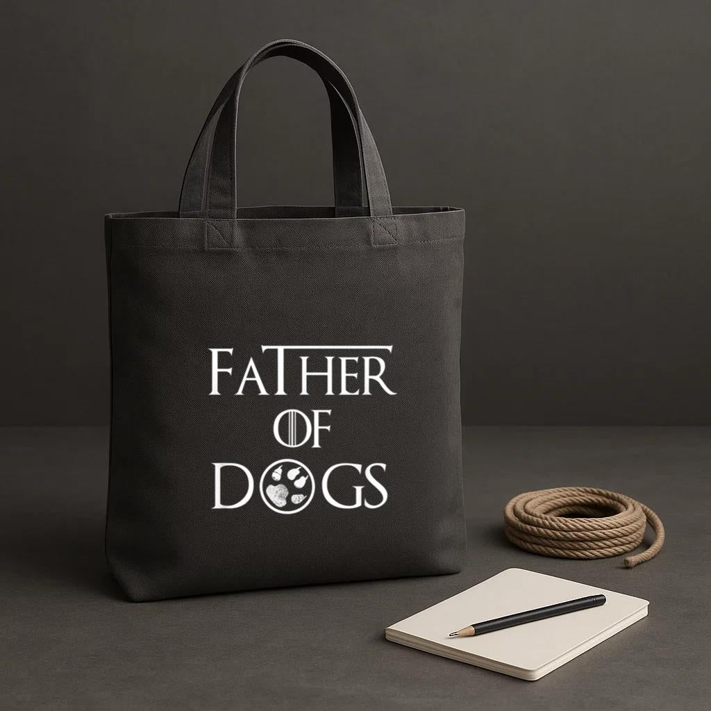Father Of Dogs Tote Canvas Bag image 1