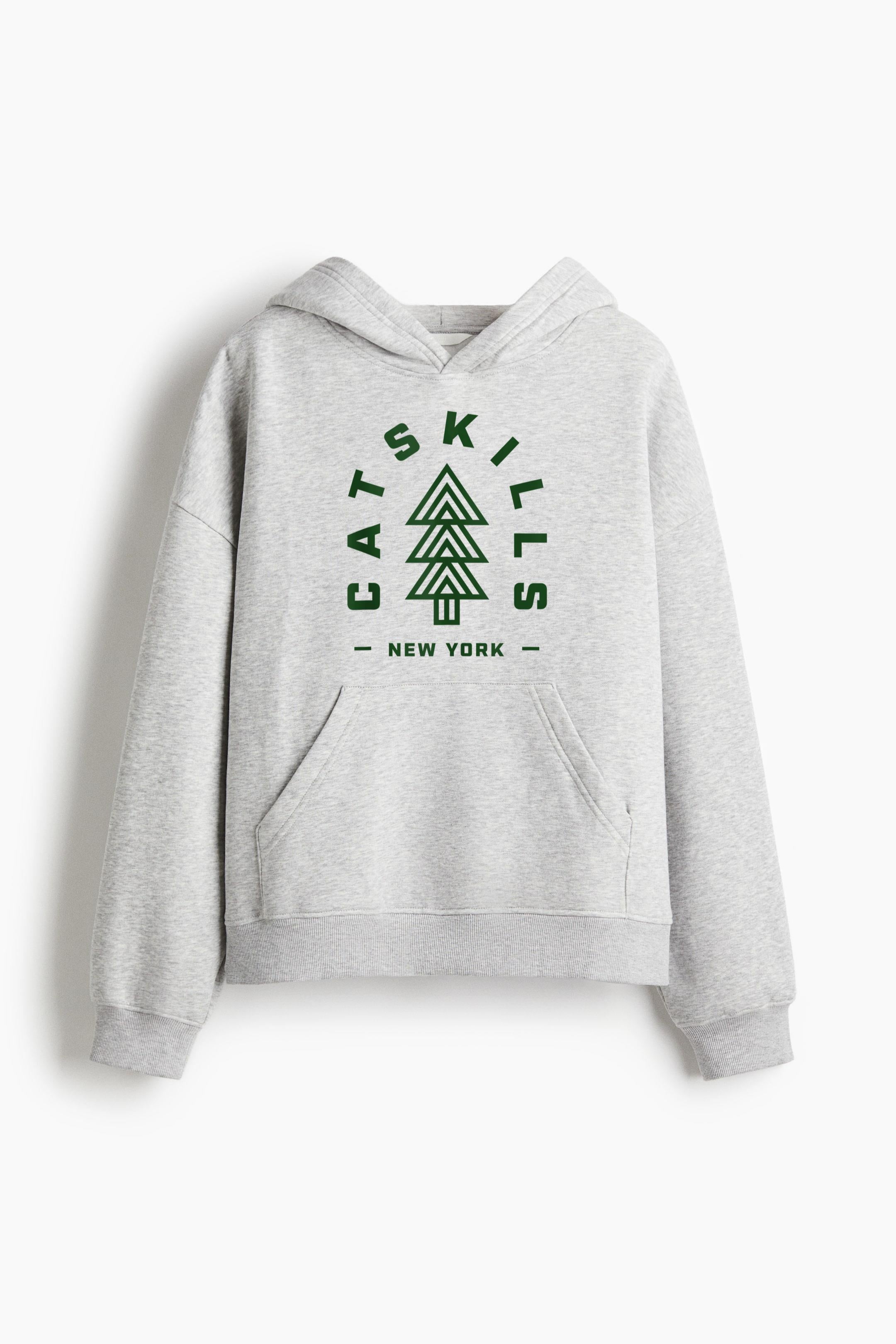 Catskills NY Camping Hiking Loose-Fit Printed Hoodie image 3