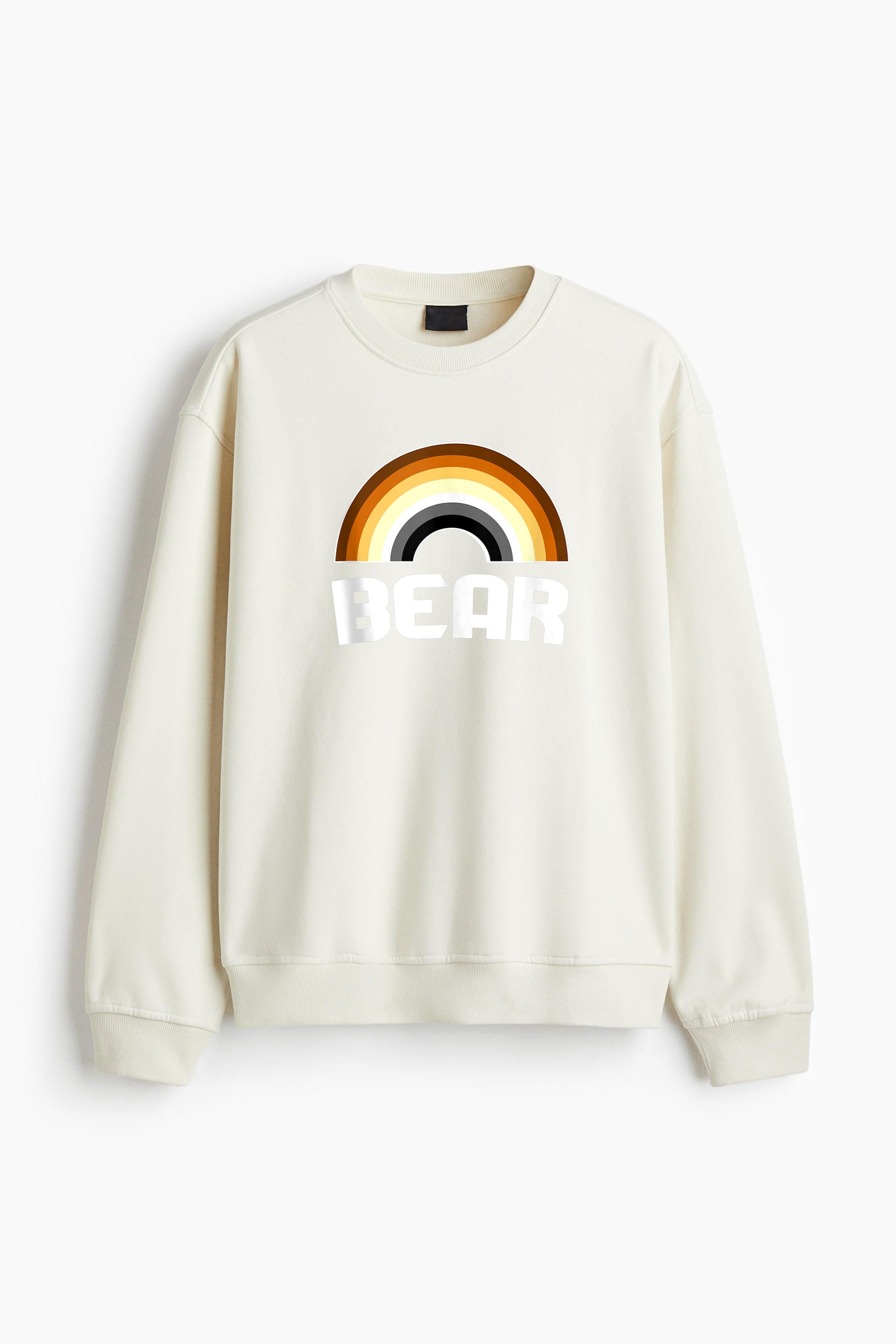 Bear Rainbow Gay Bear LGBT Regular Fit Printed Sweatshirt  image 2