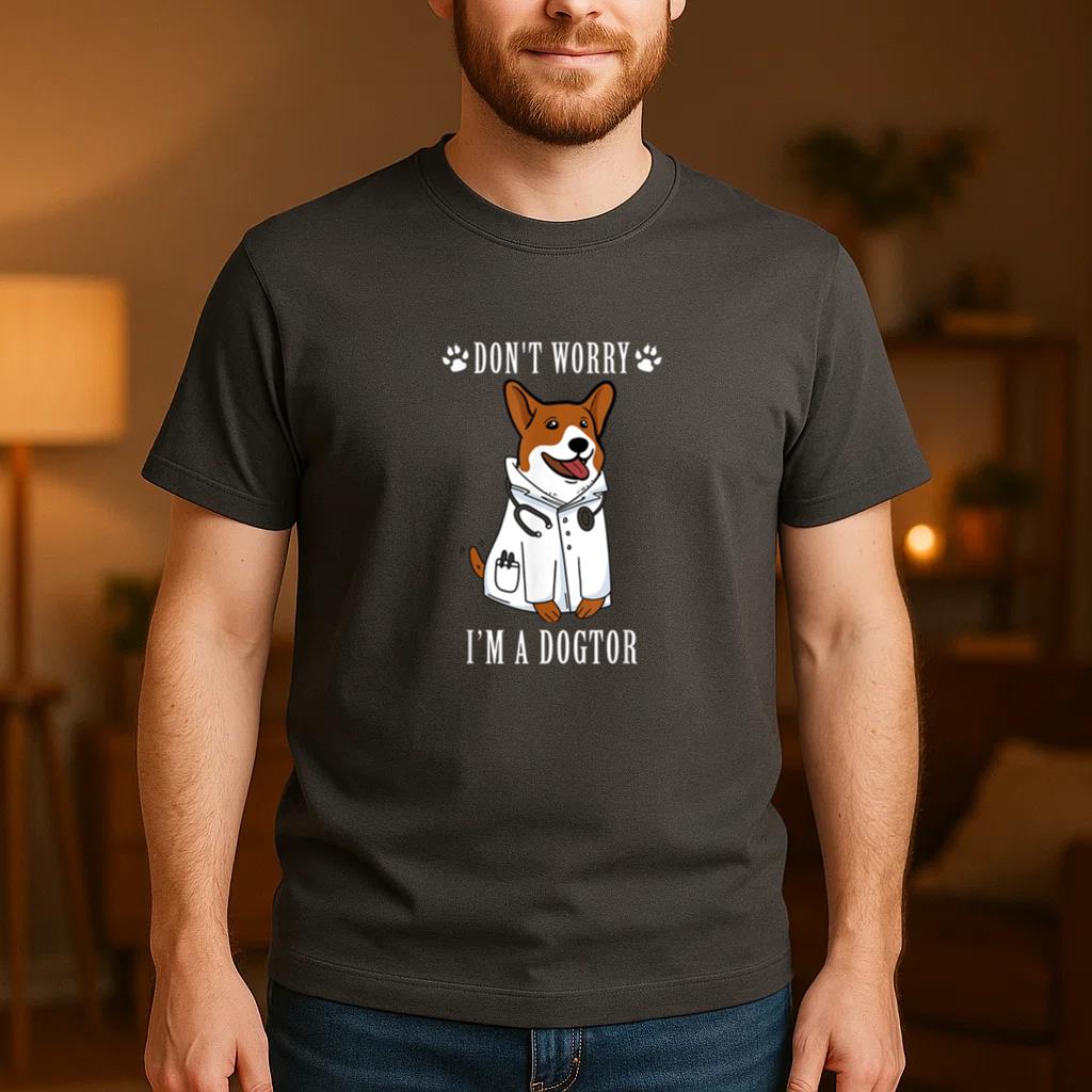 Dont Worry Im A Dogtor T-Shirt image 3