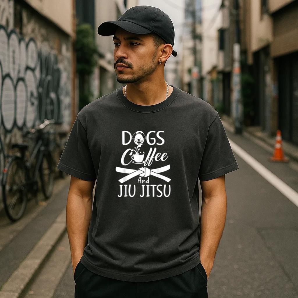 Dogs Coffee And Jiu Jitsu T-Shirt image 2