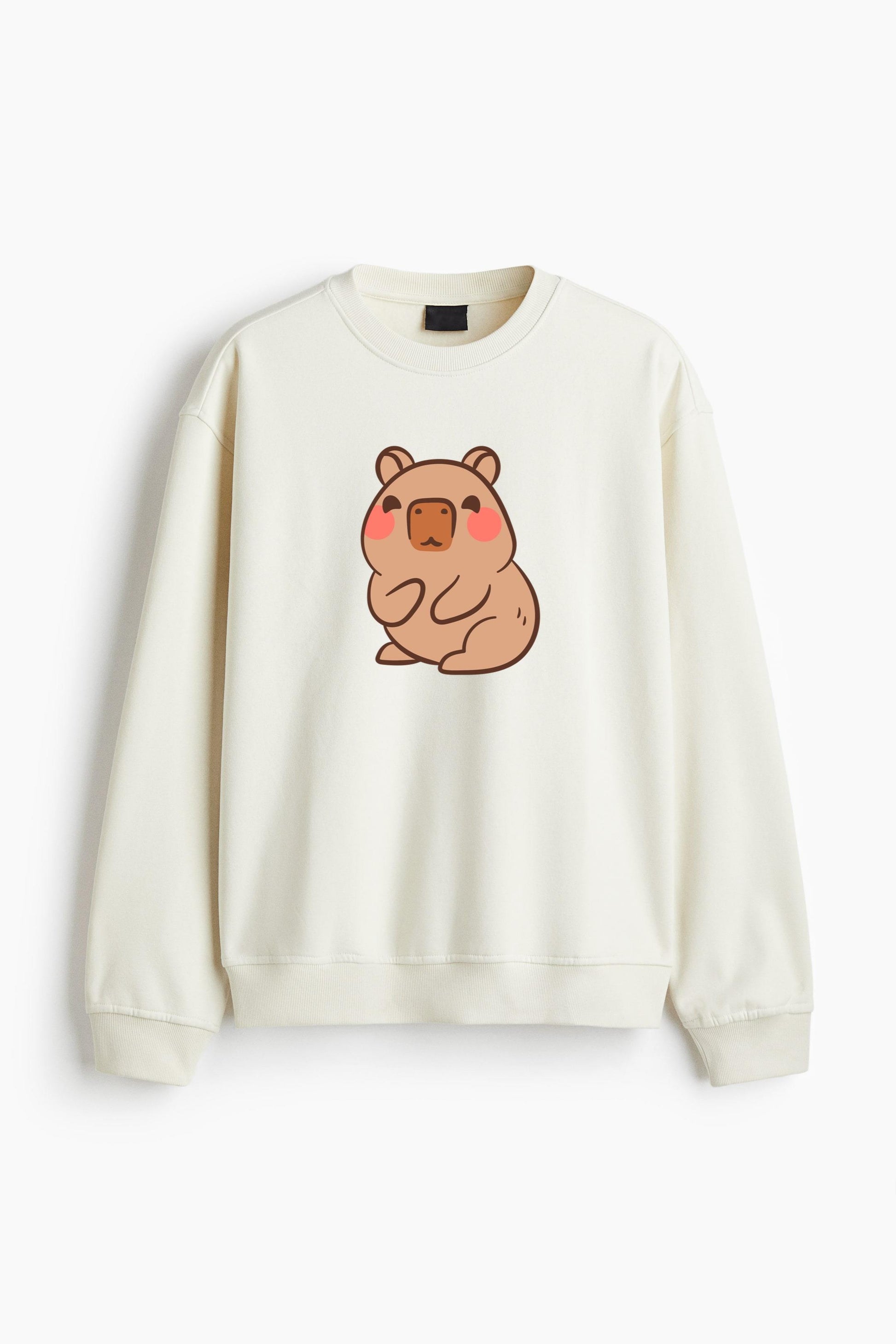 Adorable Cute Bear Illustration Regular Fit Printed Sweatshirt  image 2