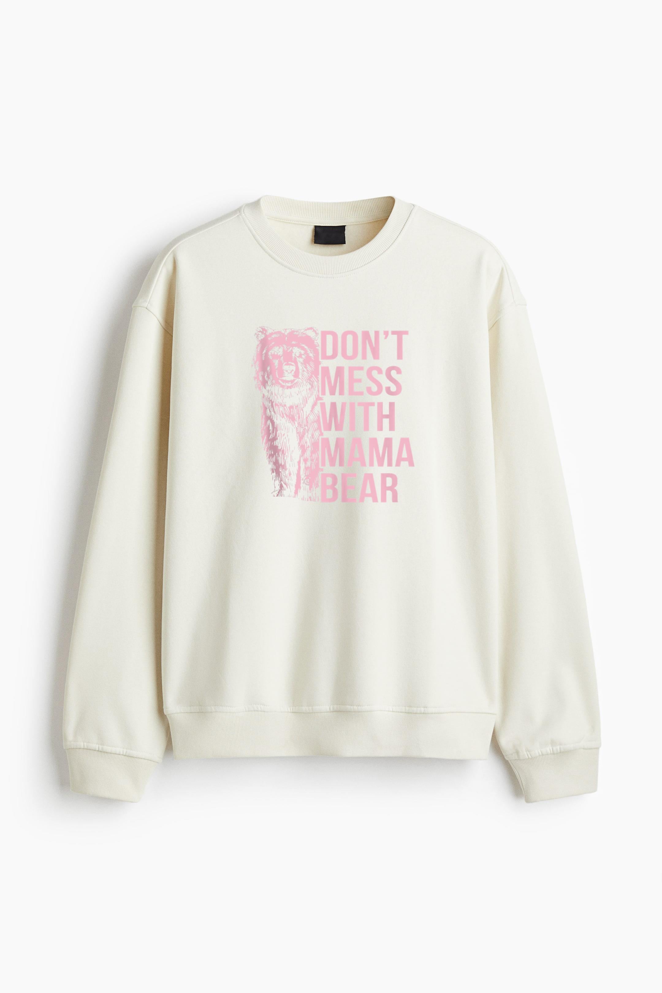 Dont Mess With Mama Bear Regular Fit Printed Sweatshirt  image 2
