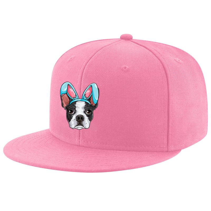Boston Terrier Easter Bunny Ears Funny Boys Girls Kids Dog Cap image 2