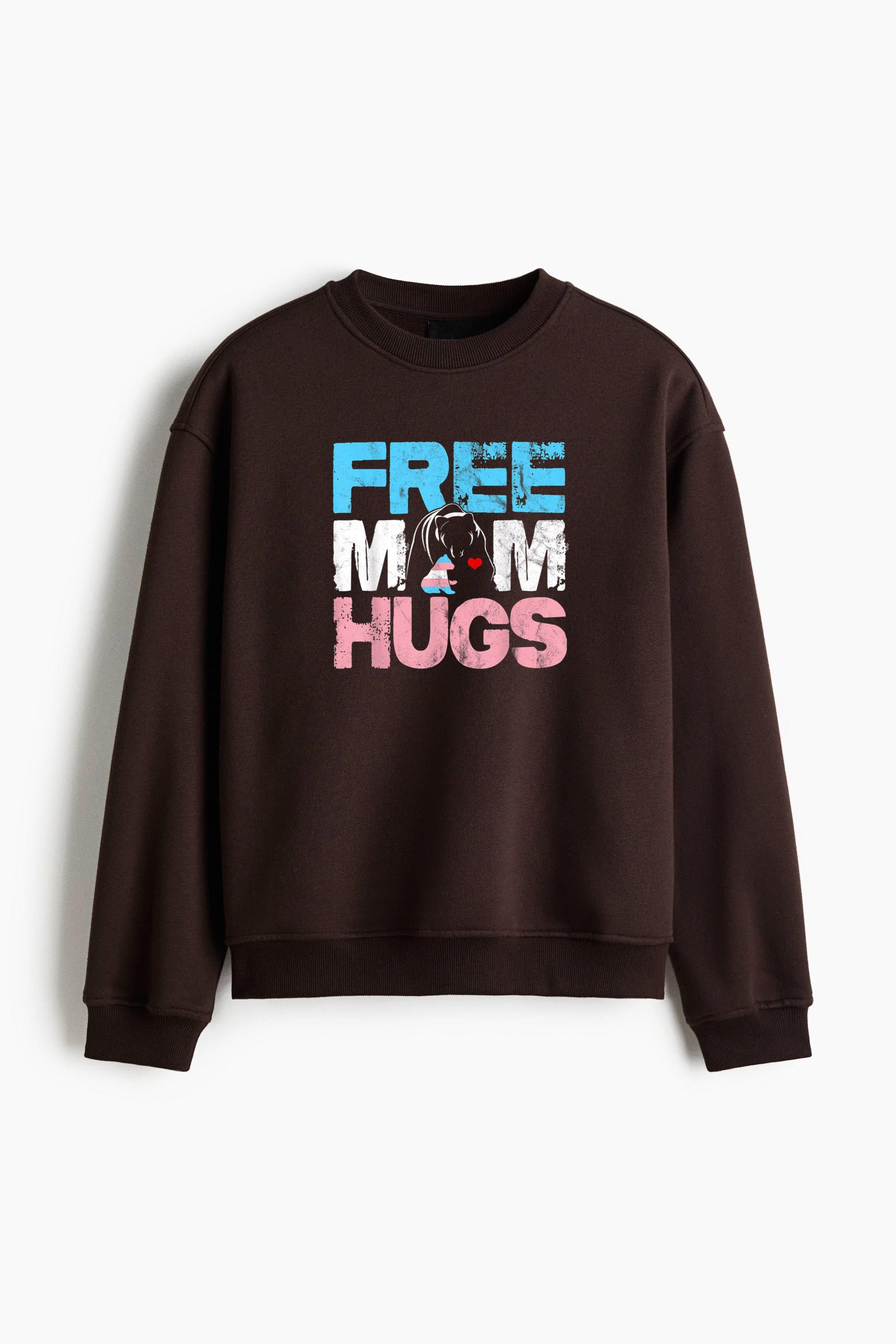 Free Mom Hugs Bear Regular Fit Printed Sweatshirt  image 1