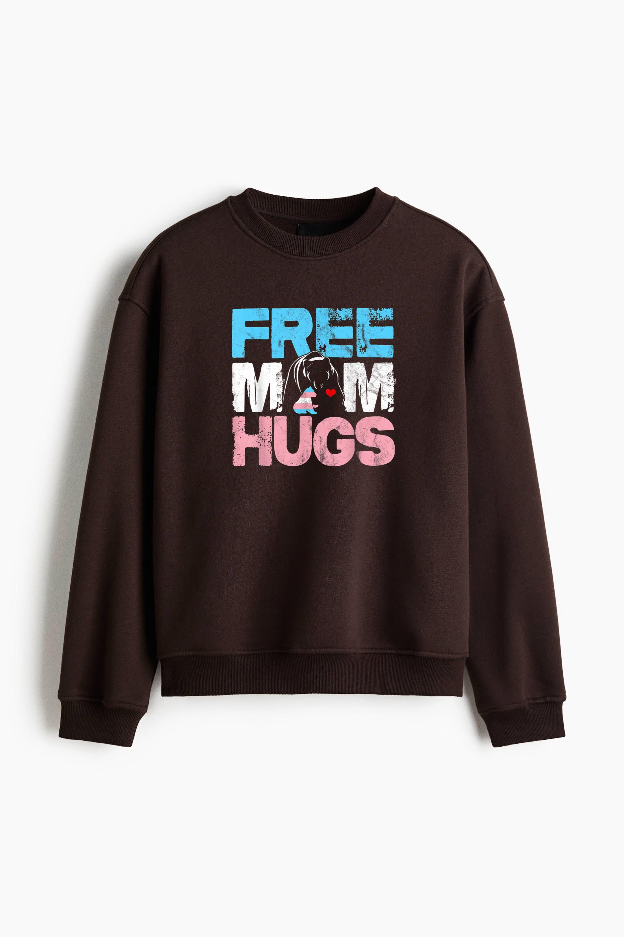 Free Mom Hugs Bear Regular Fit Printed Sweatshirt  image 1