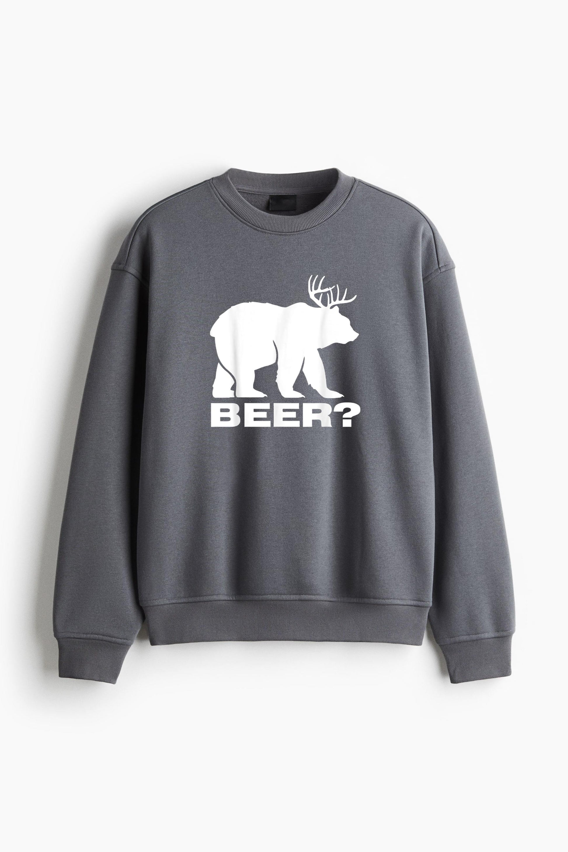 Beer Bear Deer Regular Fit Printed Sweatshirt  image 0