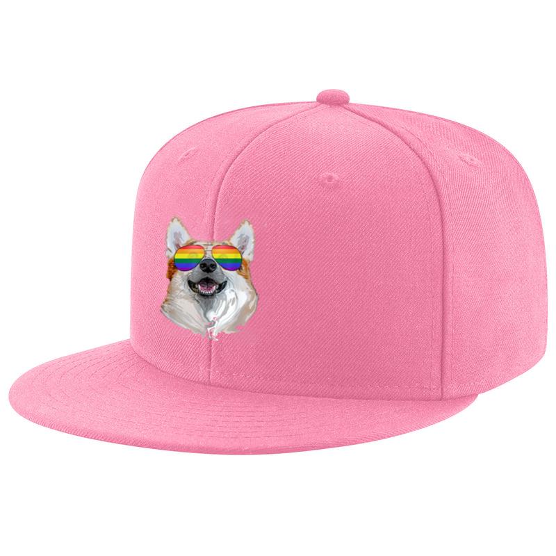 Corgi Dog Rainbow Sunglasses LGBT Pride Cap image 2