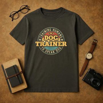 Dog Trainer Training Humans To Speak Dog T-Shirt image 0