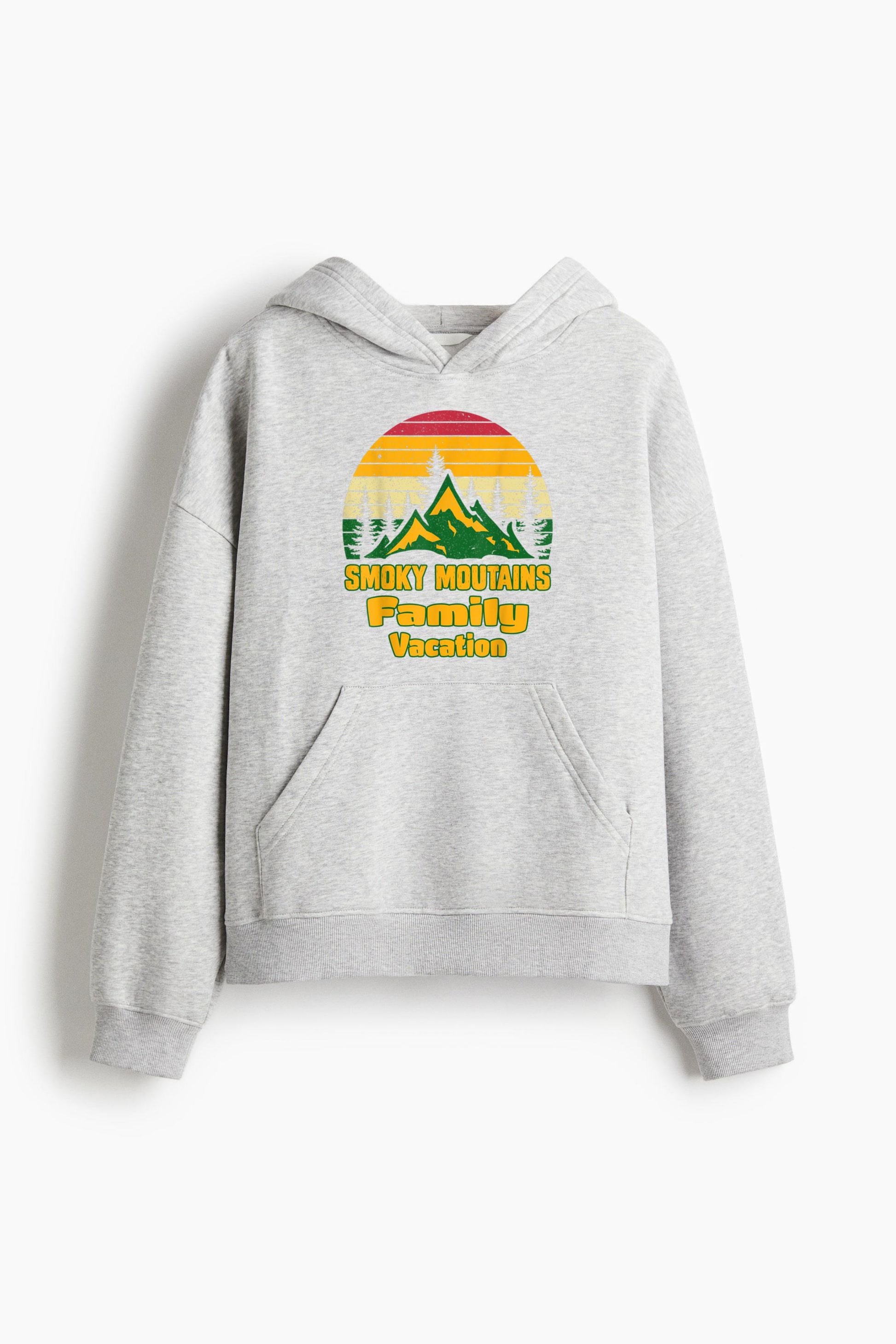 Family Vacation Hiking Camping Loose-Fit Printed Hoodie image 3