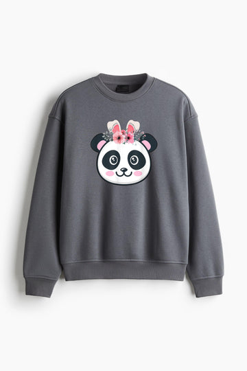 Easter Bunny Panda Bear Regular Fit Printed Sweatshirt  image 0