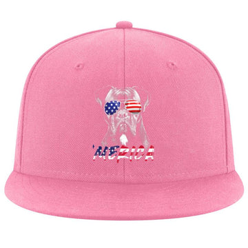 Boxer Dog American USA Flag Merica Cap image 0
