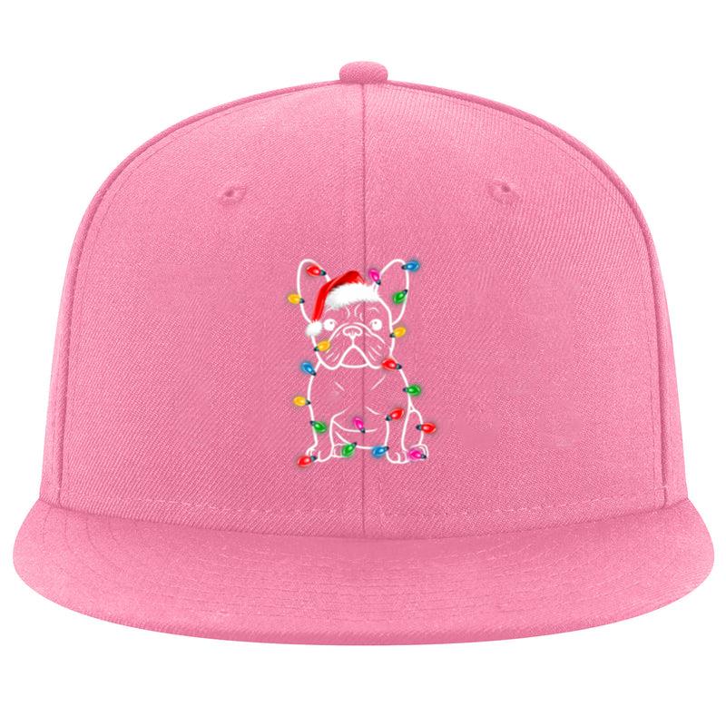 Christmas Lights Dog French Bulldog Cap image 0