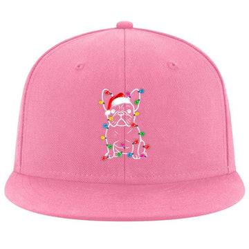 Christmas Lights Dog French Bulldog Cap image 0