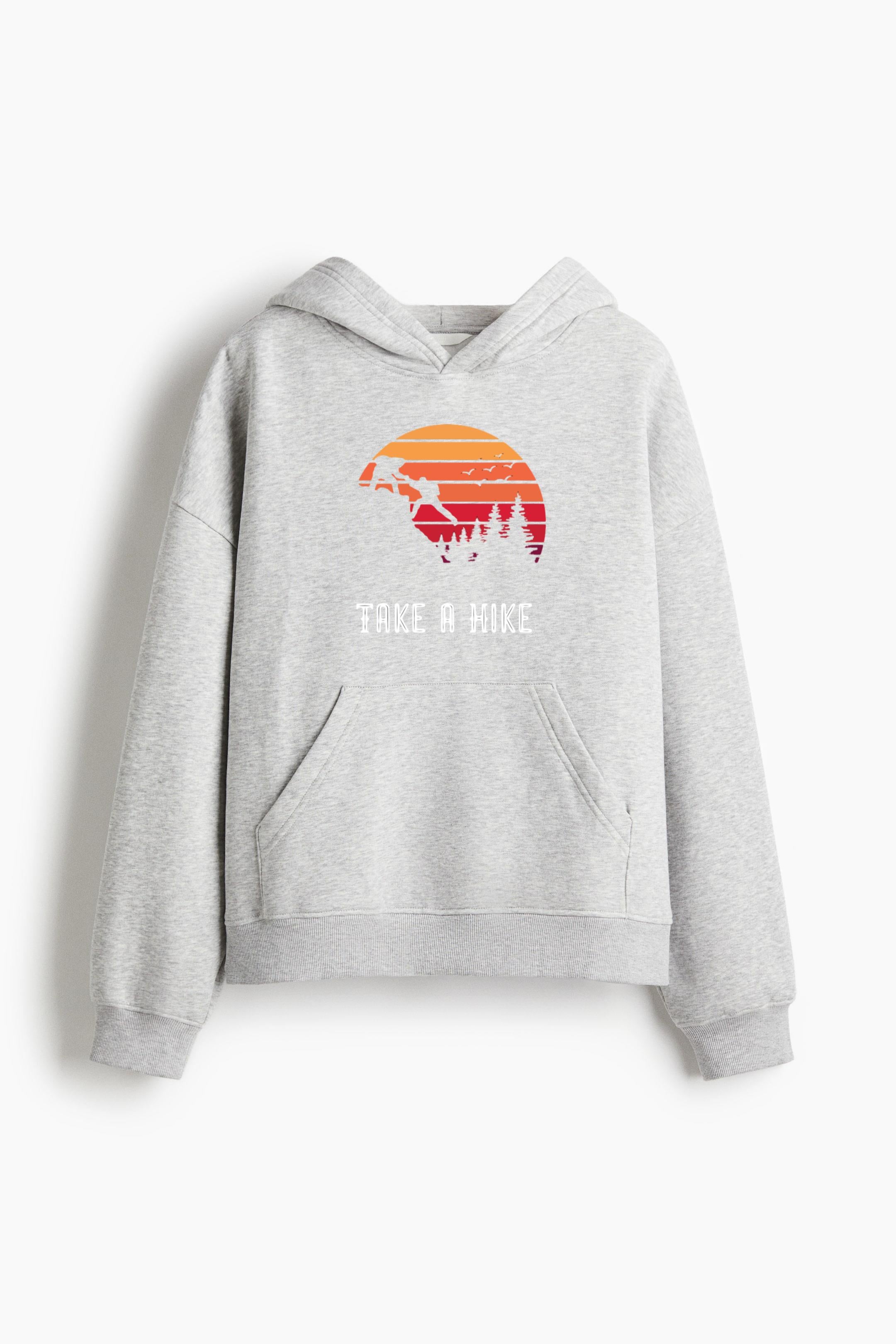 Traveler Hiking Energetic Scenic Loose-Fit Printed Hoodie image 3