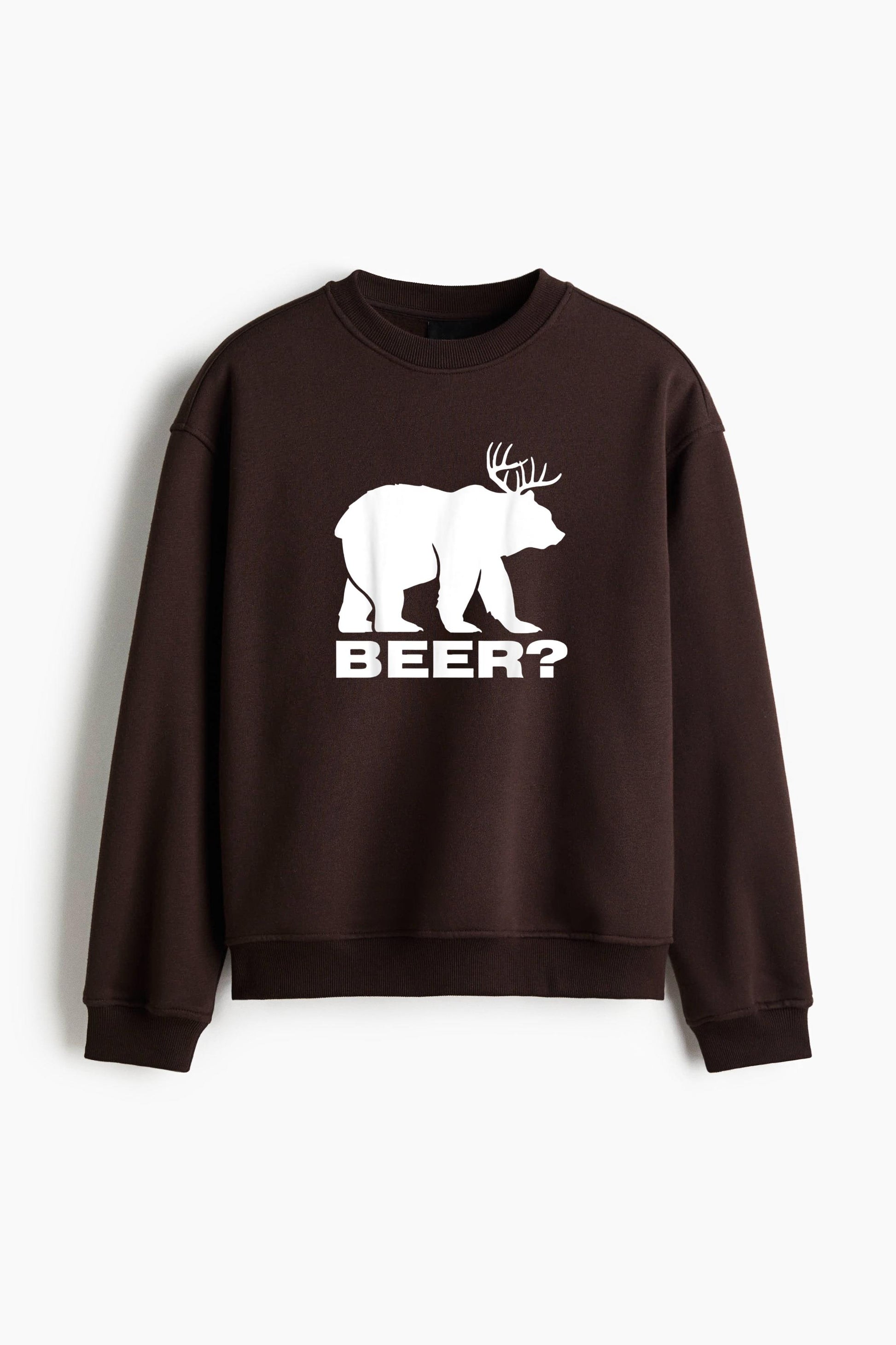 Beer Bear Deer Regular Fit Printed Sweatshirt  image 1