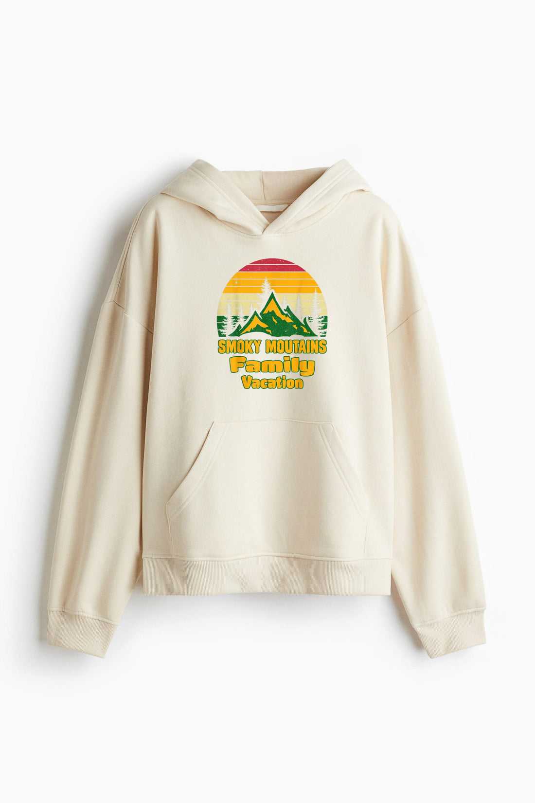 Family Vacation Hiking Camping Loose-Fit Printed Hoodie image 0