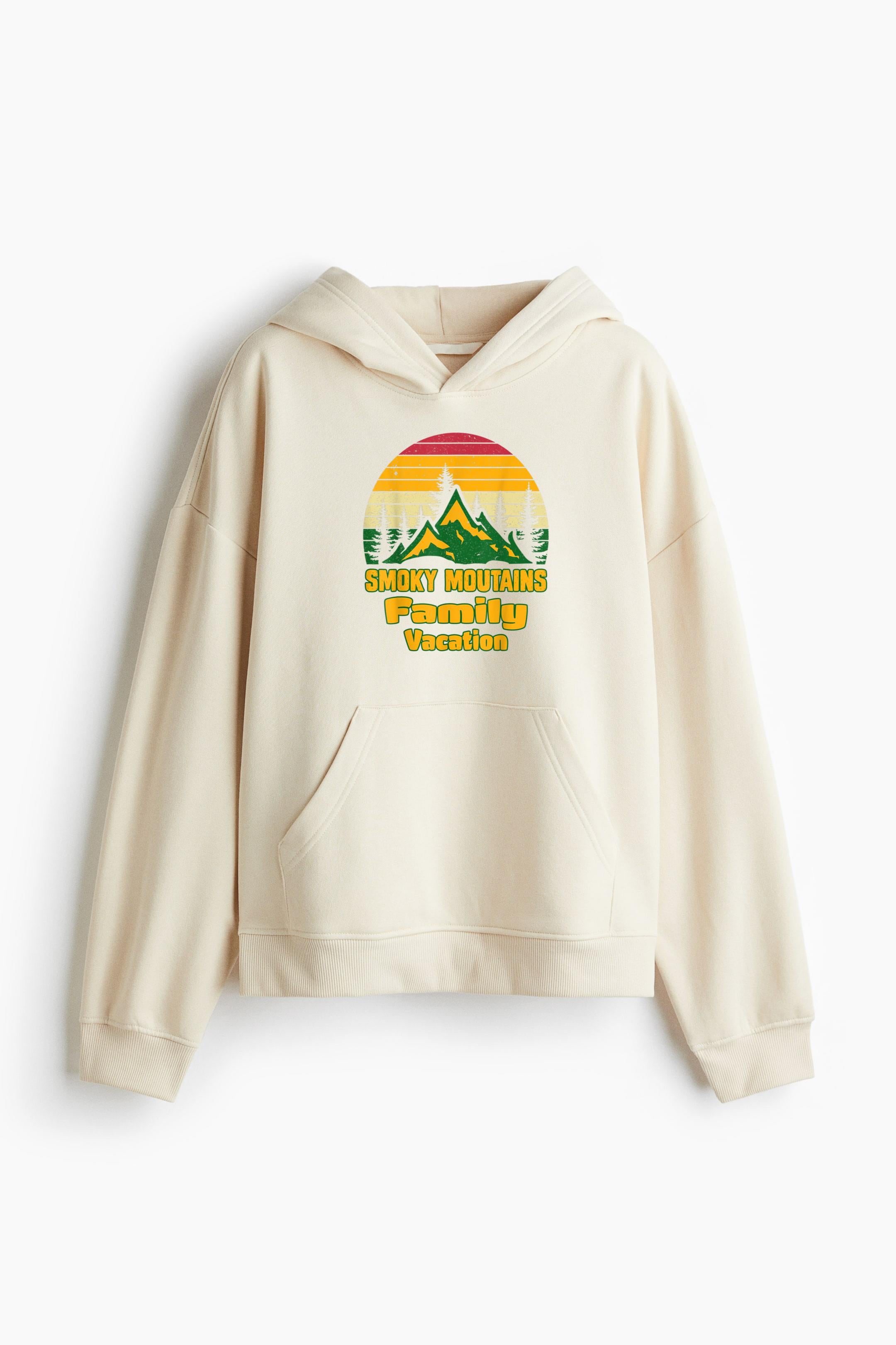 Family Vacation Hiking Camping Loose-Fit Printed Hoodie image 0