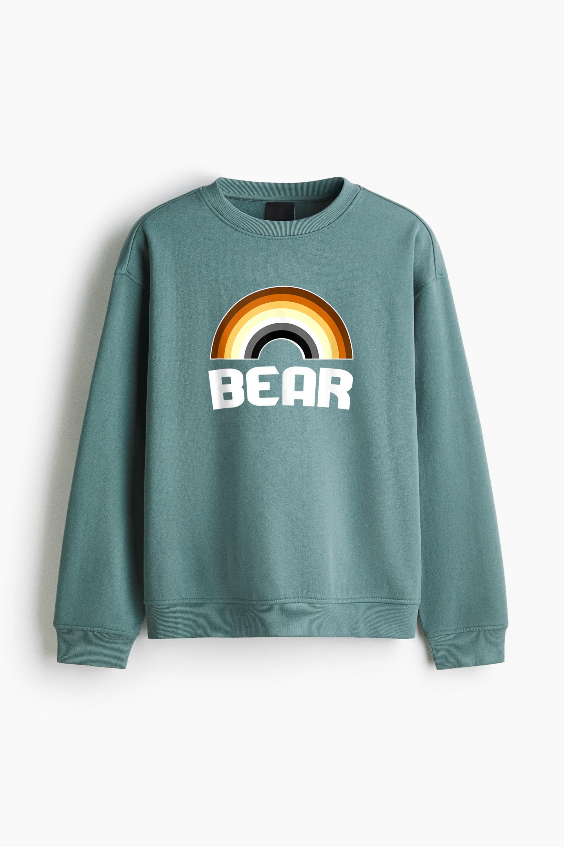 Bear Rainbow Gay Bear LGBT Regular Fit Printed Sweatshirt  image 3