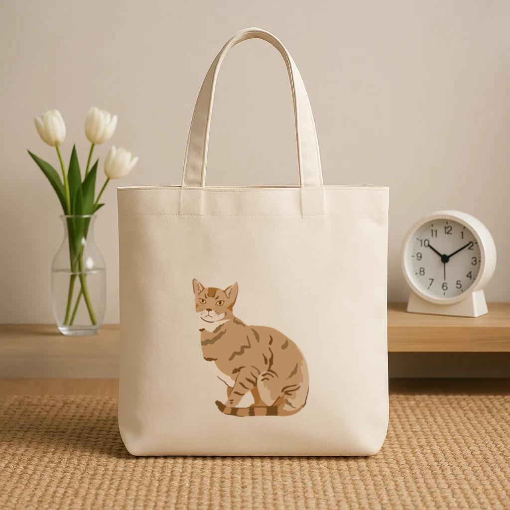 Bengal Cat Animal Canvas Tote Bag image 0