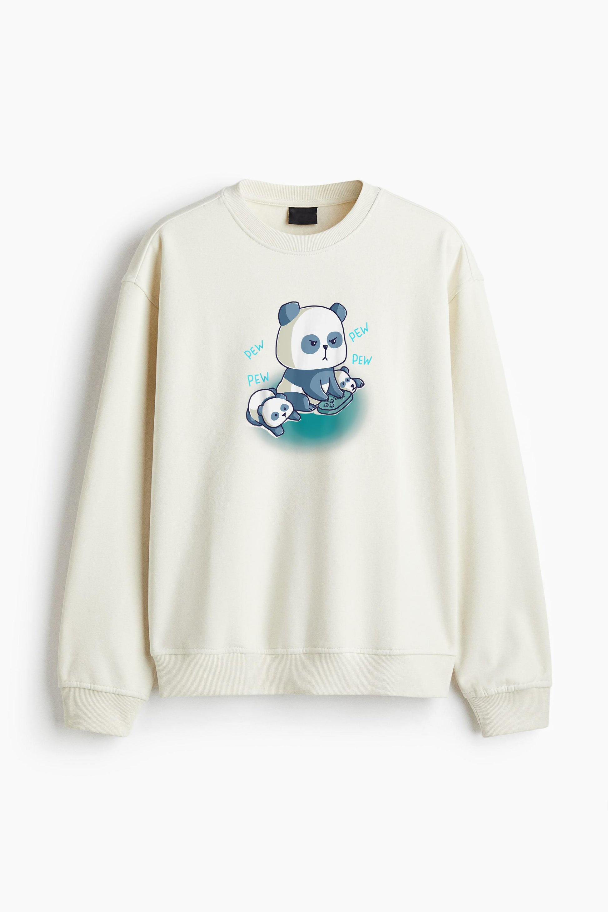 Gamer Parent Child Panda Bear Regular Fit Printed Sweatshirt  image 2