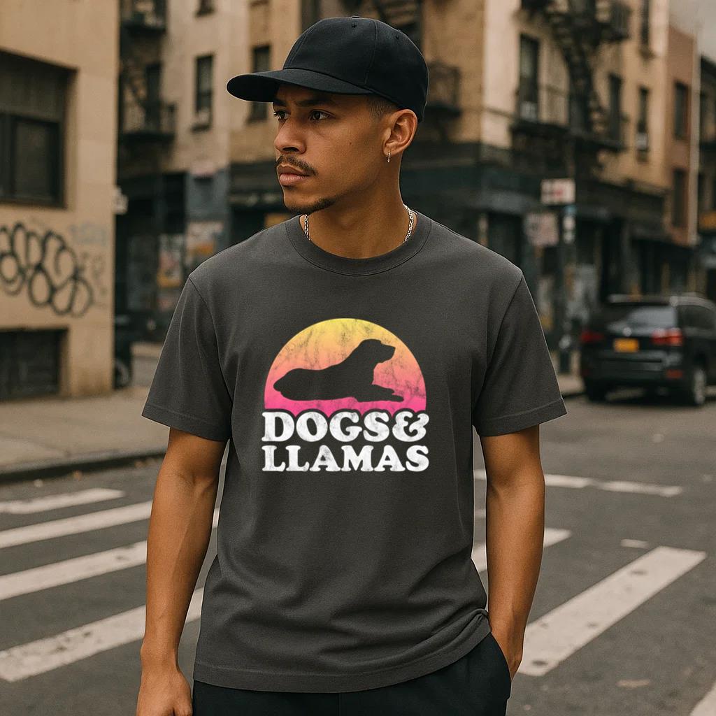 Dogs And Llamas T-Shirt image 1