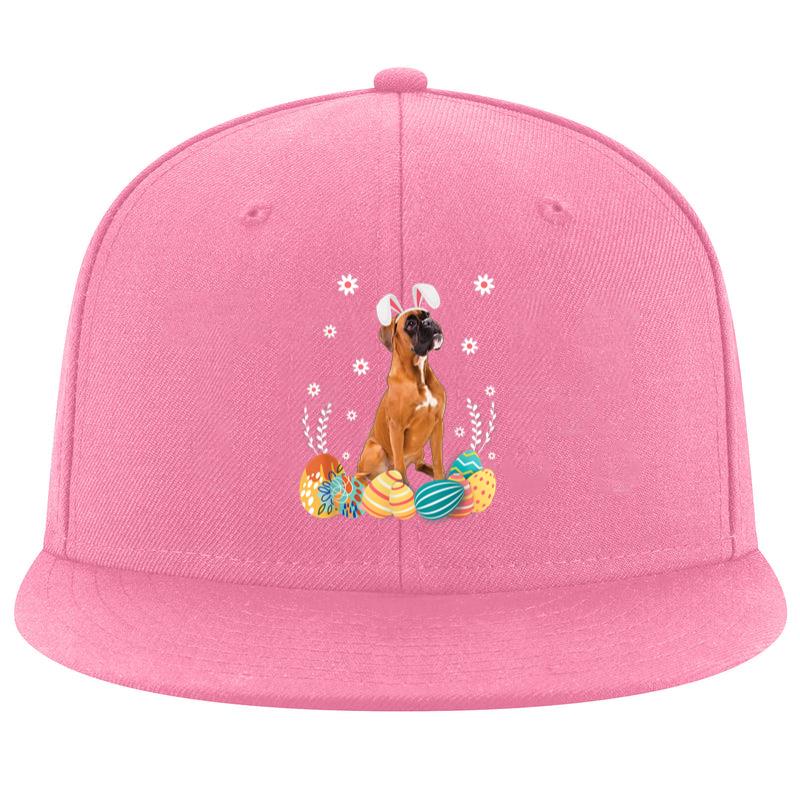 Cute Boxer Dog Easter Bunny  Funny Dog Lover Cap image 0