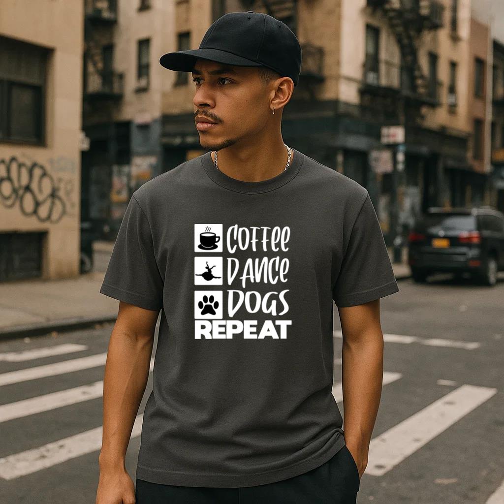 Dance Coffee Dog T-Shirt image 0