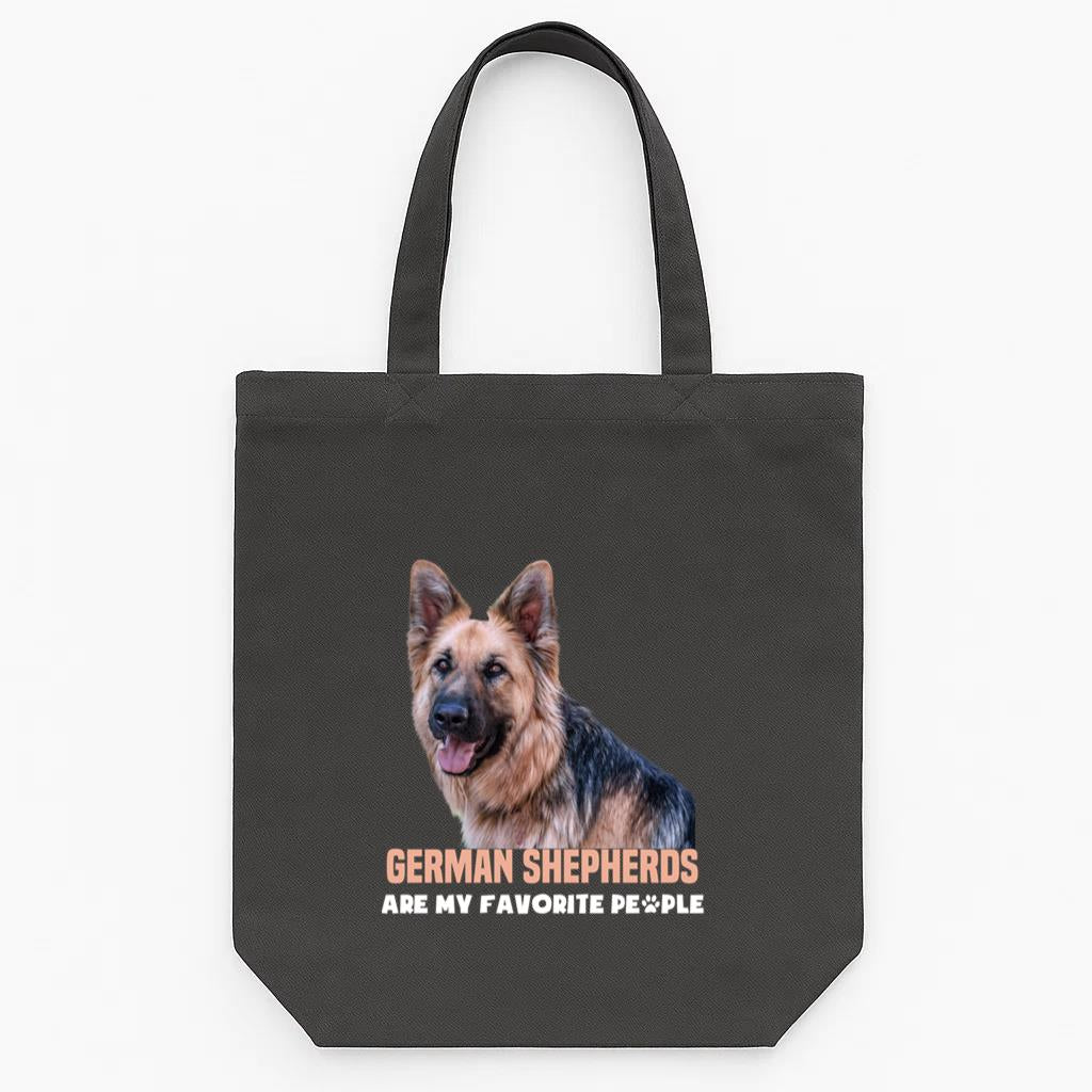 German Shepherd Police Dog Tote Canvas Bag image 0