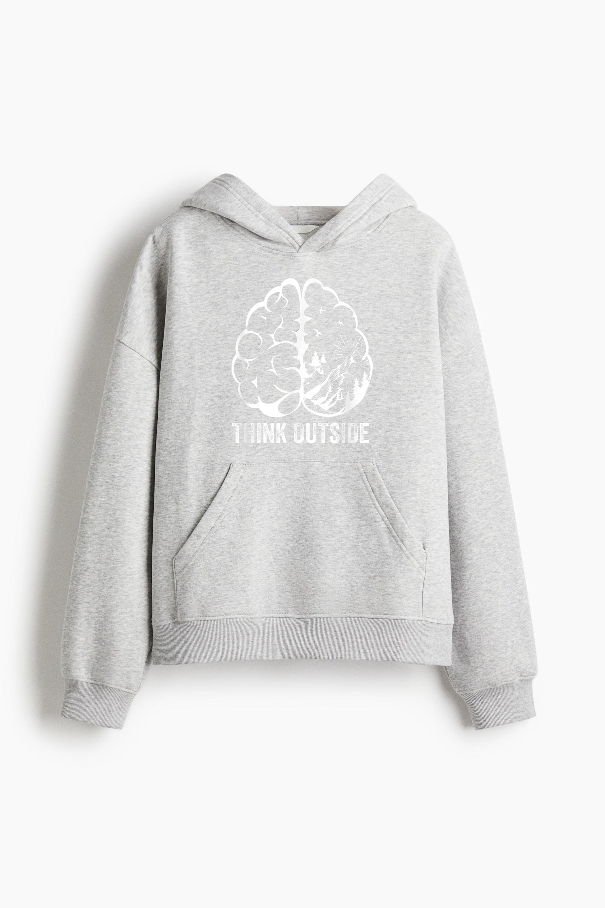 Think Outside Hiking Nature Camping Loose-Fit Printed Hoodie image 3