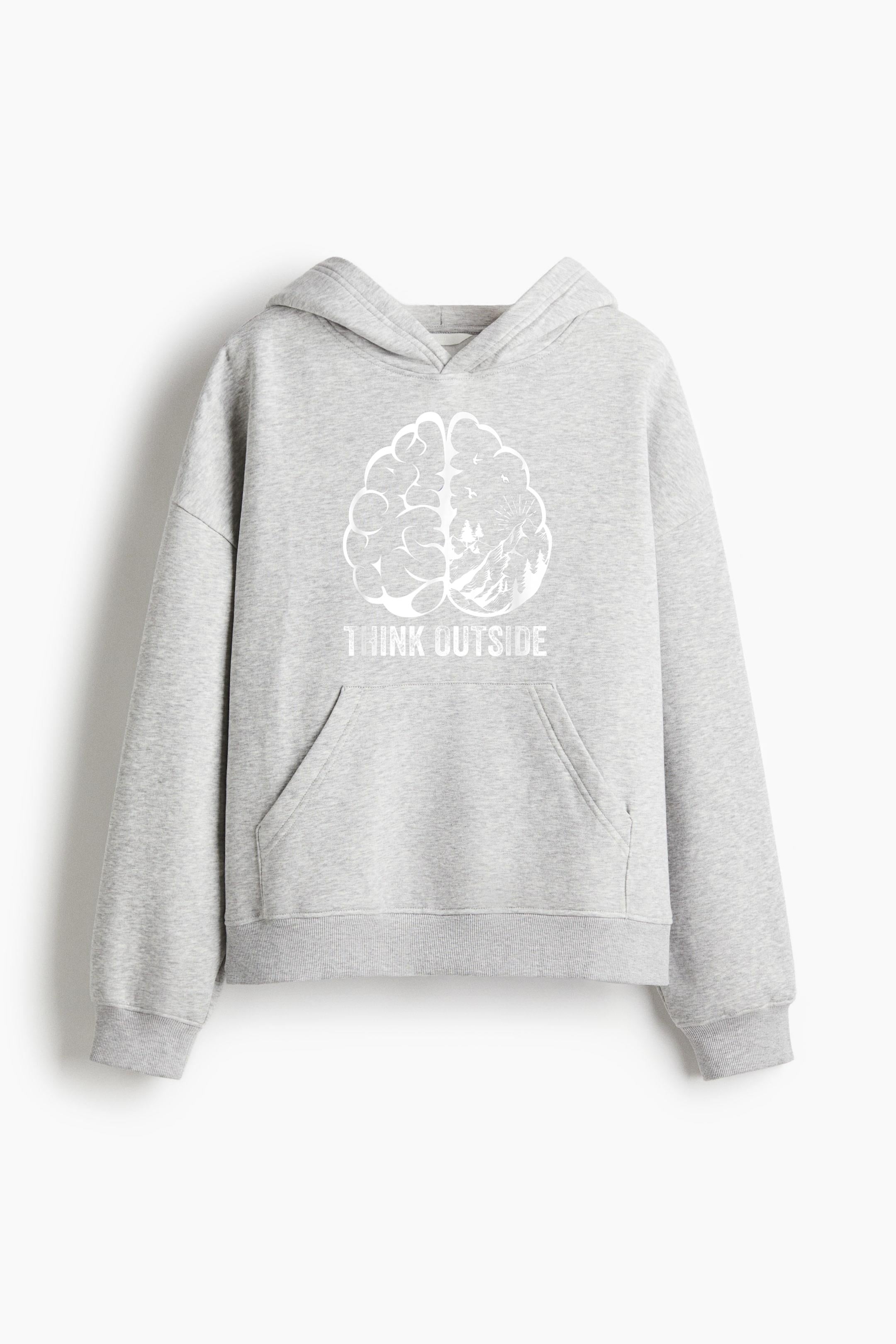 Think Outside Hiking Nature Camping Loose-Fit Printed Hoodie image 3