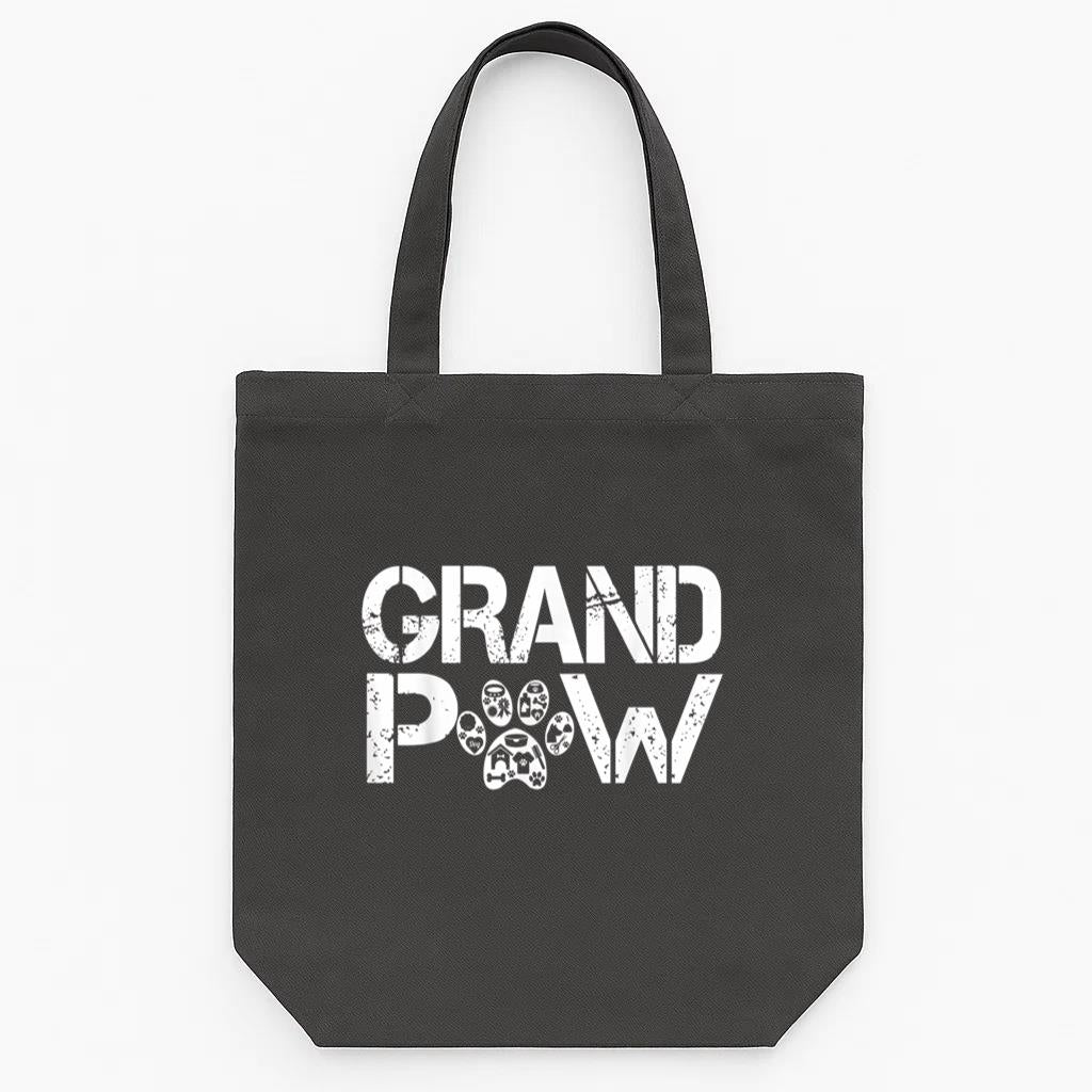 Grand Paw Dog Tote Canvas Bag image 0