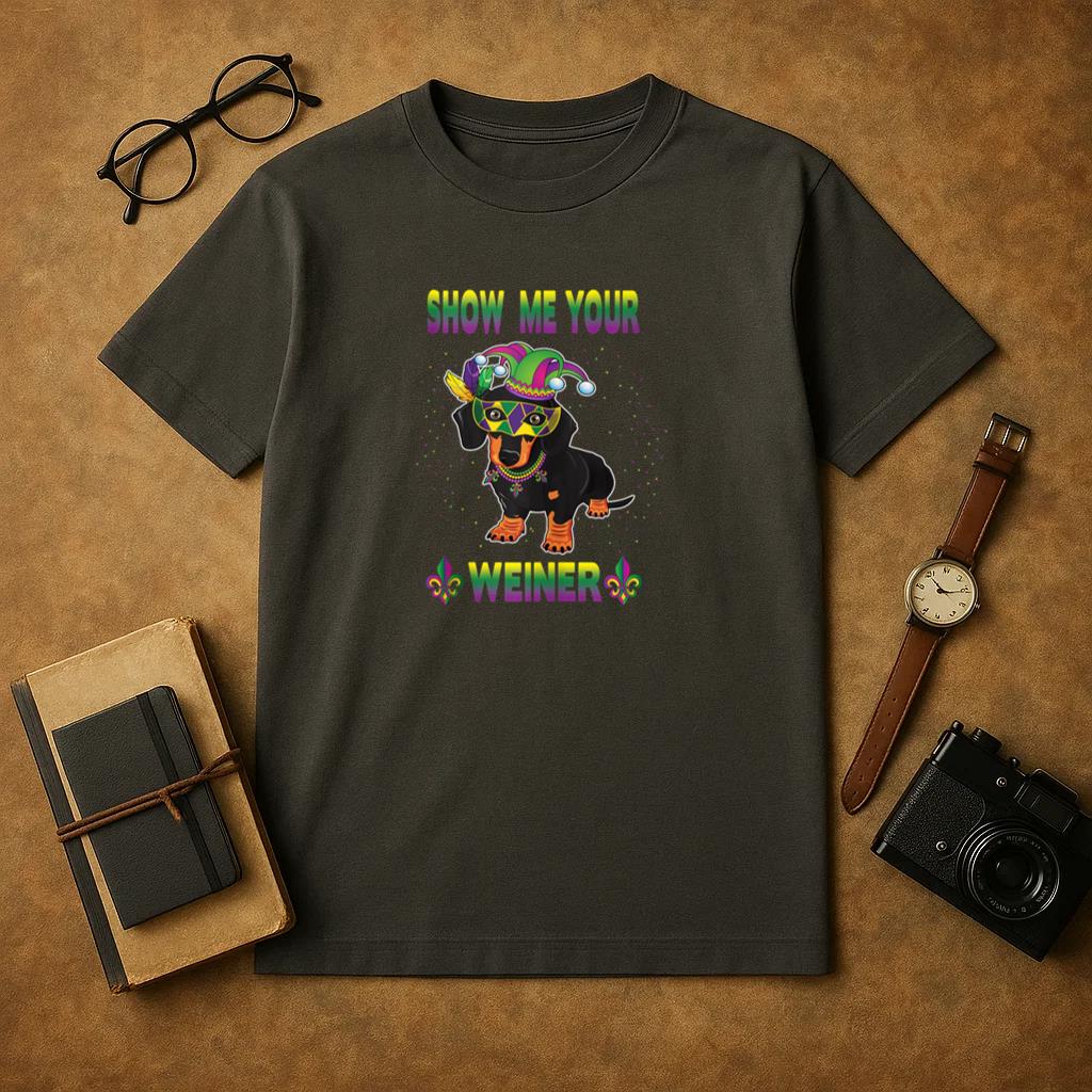 Dog Show Me Your Weiner T-Shirt image 0