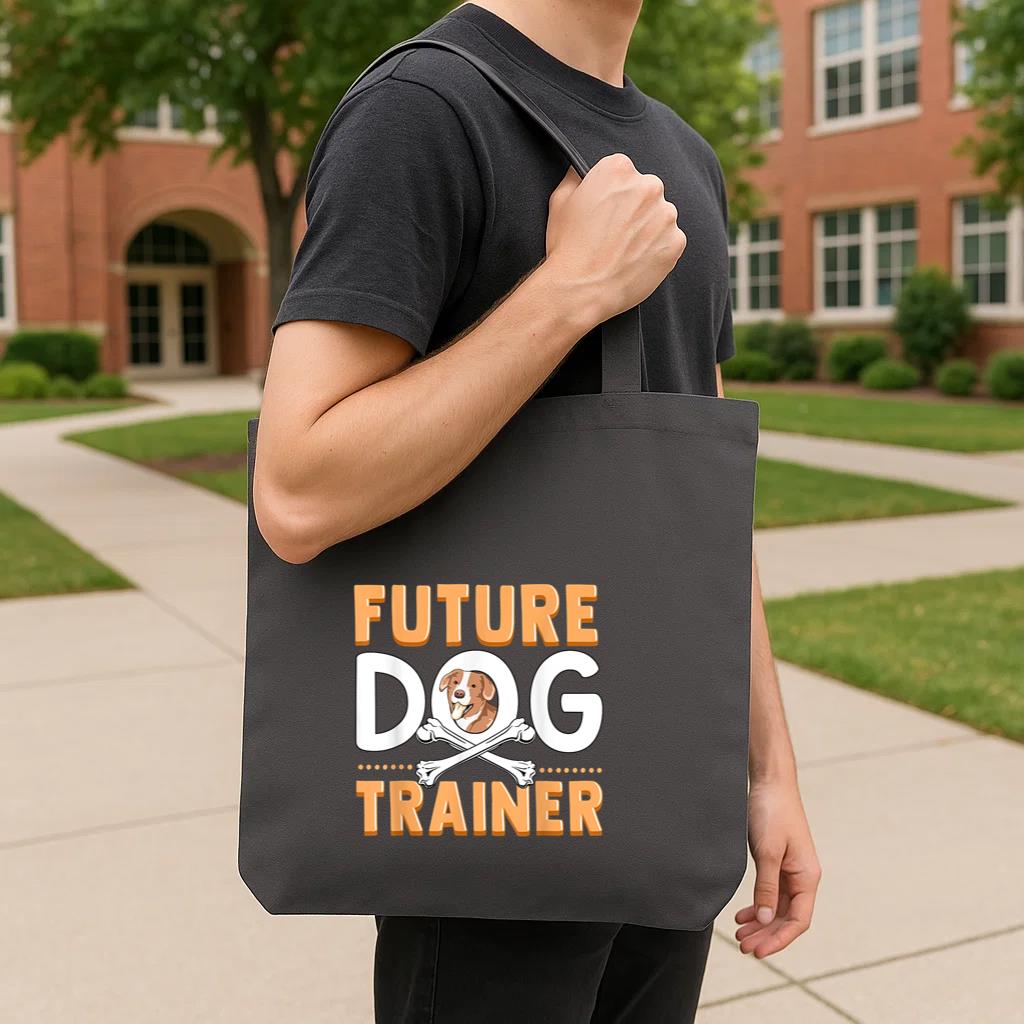 Future Dog Trainer Tote Canvas Bag image 3