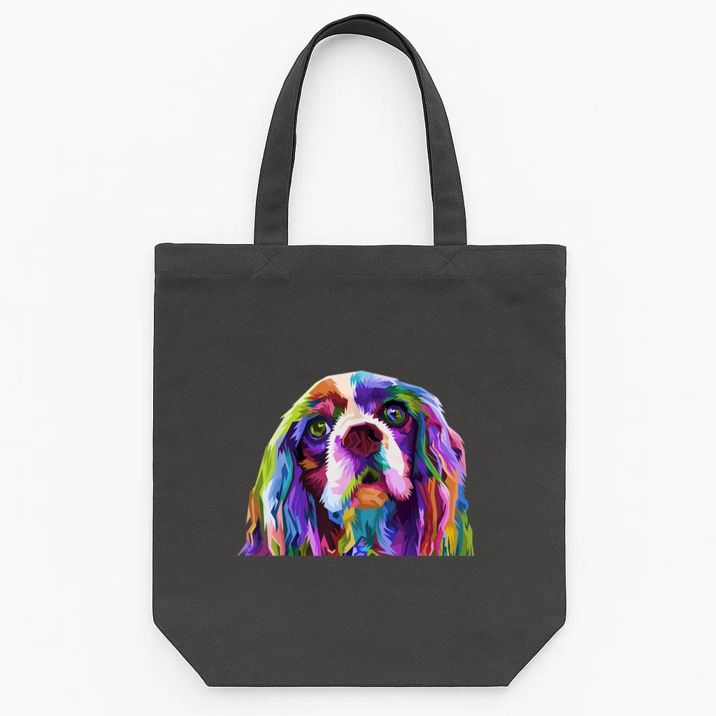 English Cocker Spaniel Art Portrait Dog Tote Canvas Bag image 0