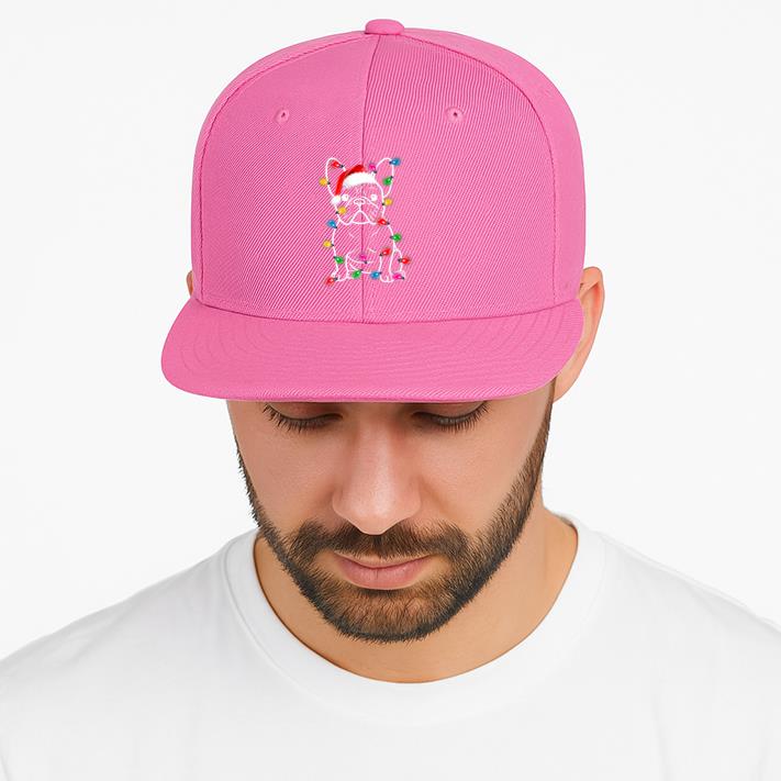 Christmas Lights Dog French Bulldog Cap image 3