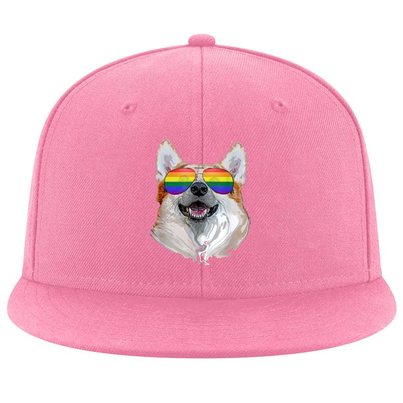 Corgi Dog Rainbow Sunglasses LGBT Pride Cap image 0