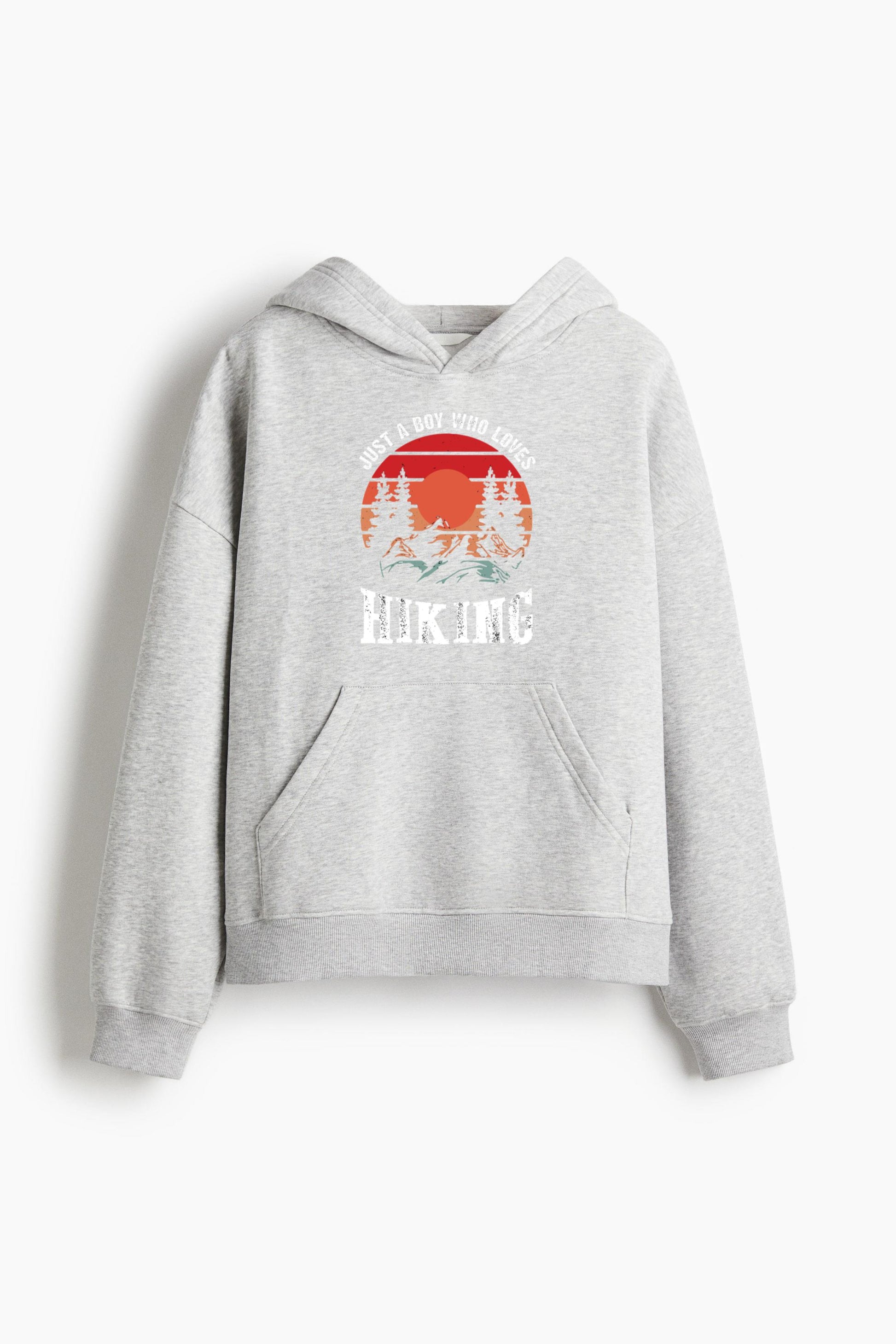 Nature Hiking Energetic Flat Loose-Fit Printed Hoodie image 3