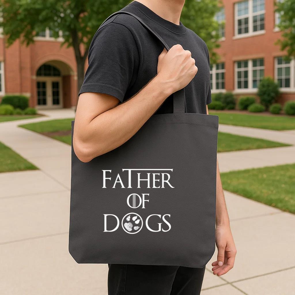 Father Of Dogs Tote Canvas Bag image 3