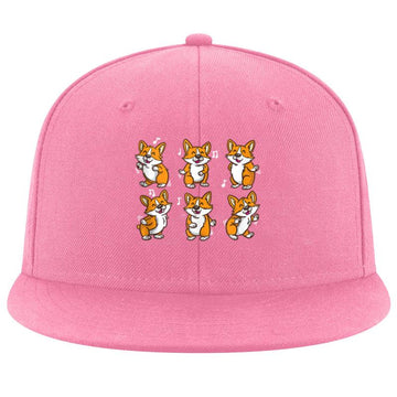 Cute Floss Dancing Corgi Puppies Dog Cap image 0