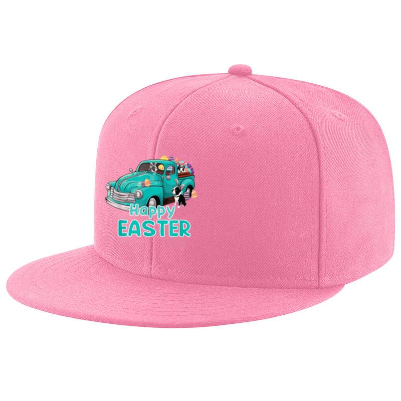 Bunny Boston Terrier happy easter day truck dog men women Cap image 2