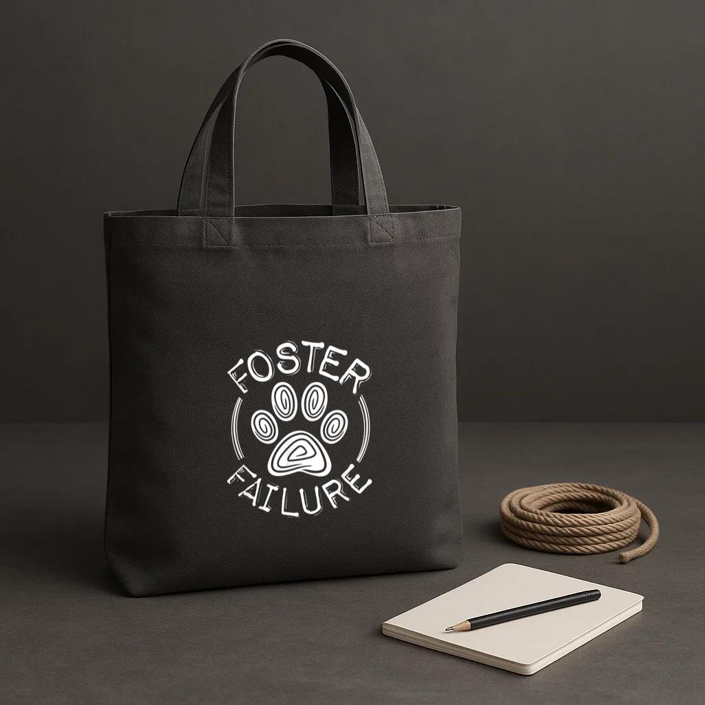 Foster Failure Dog Cat Tote Canvas Bag image 1