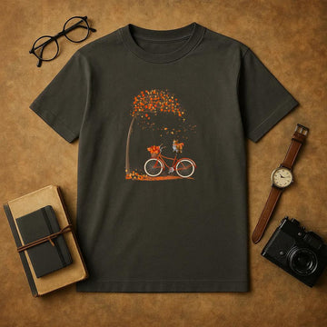 Dog Leaf Fall Autumn Cycling T-Shirt image 0