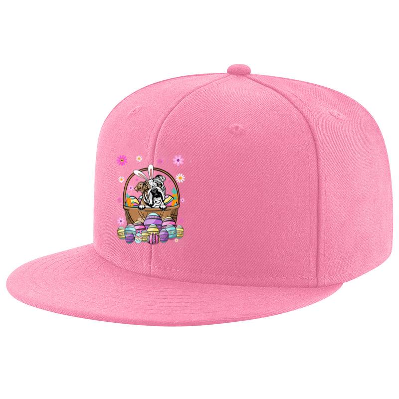 Bunny English Bulldog Dog Easter Eggs Cap image 2