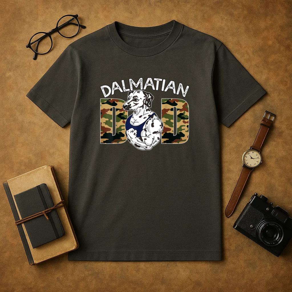 Dalmatian Dad Dog Father Day T-Shirt image 0
